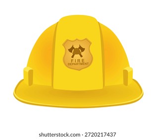 Casco de bomberos. Ilustración vectorial