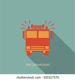 Fire department icon background