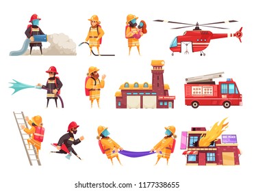 Fire Department Icon Set