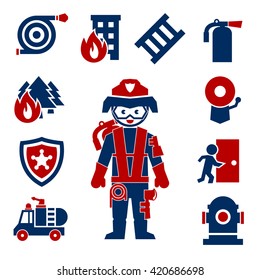 Fire Department Icon Set