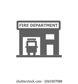 Fire department icon in trendy flat style isolated on white background. Symbol for your web site design, logo, app, UI. Vector illustration, EPS