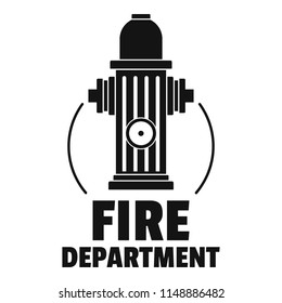 Fire department logo. Simple illustration of fire department vector logo for web design isolated on white background