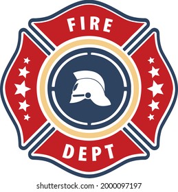 A Fire Department logo with some stars
