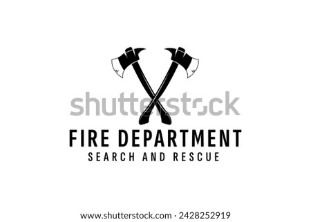 fire department logo vector icon illustration