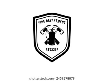 Fire department logos, modern and vintage style logo