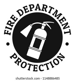 Fire department protection logo. Simple illustration of fire department protection vector logo for web design isolated on white background