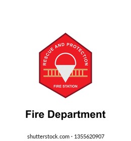 Fire Department, Fire Station icon. Element of color fire department sign icon. Premium quality graphic design icon. Signs and symbols collection icon for websites