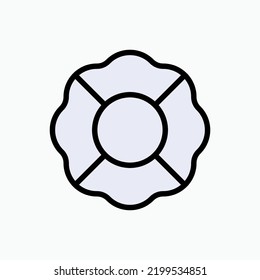 Fire Department Symbol. Fireman Squad Symbol - Vector.