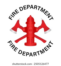 Fire Department Symbol. International Firefighters Day. Vector Illustration Isolated on White Background. 