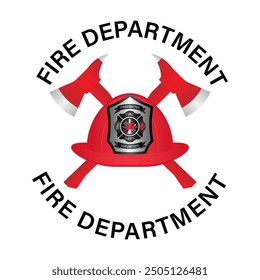 Fire Department Symbol. International Firefighters Day. Vector Illustration Isolated on White Background. 