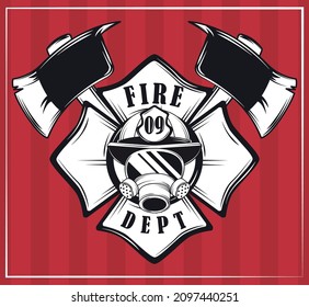 fire dept axes and emblem