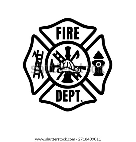 a fire dept equipment in illustration