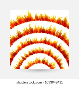 Fire. Design collection. Arc borders