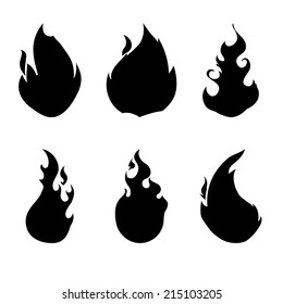 fire design over white background vector illustration