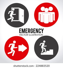 Fire design over white background, vector illustration