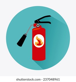 Fire design over white background, vector illustration