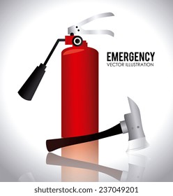 Fire design over white background, vector illustration