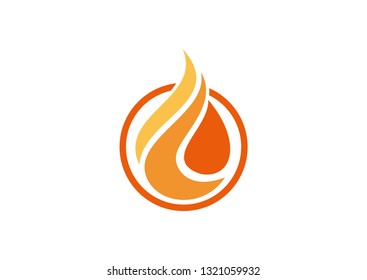 Fire Flames Icon Logo Design Vector Stock Vector (Royalty Free) 1465624631
