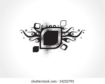fire design text field with elements, vector wallpaper