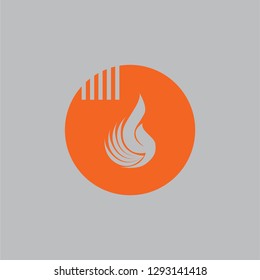 Fire Design for a very modern and simple logo or icon. Vector EPS 10.