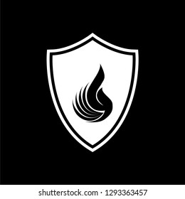 Fire Design for a very modern and simple logo or icon. Vector EPS 10.