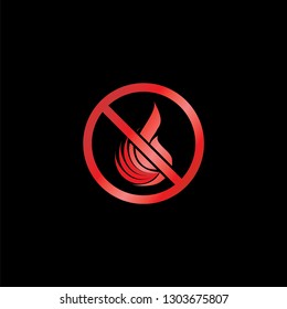 Fire Design for a very modern and simple logo or icon. Vector EPS 10.