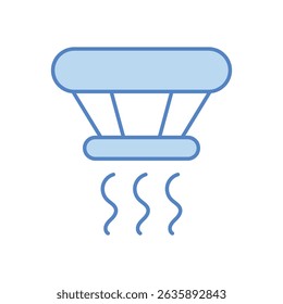 Detector De Incendios Icono Vector Ilustración de stock