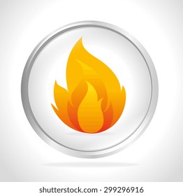 Fire digital design, vector illustration eps 10.