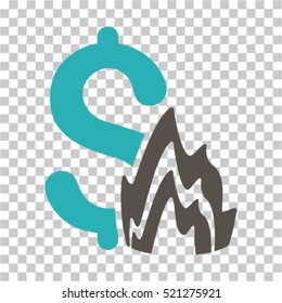 Fire Disaster icon. Vector pictogram style is a flat symbol, color, chess transparent background. Designed for software and web interface toolbars and menus.