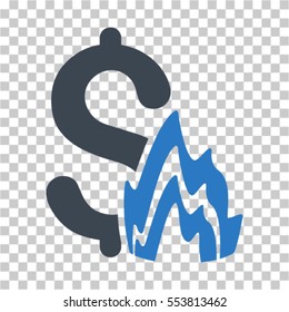 Fire Disaster icon. Vector pictograph style is a flat symbol, color, chess transparent background. Designed for software and web interface toolbars and menus.
