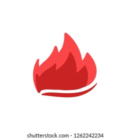 fire doodle logo icon vector drawing