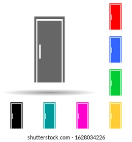 fire door multi color style icon. Simple glyph, flat vector of door icons for ui and ux, website or mobile application