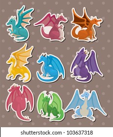 fire dragon stickers