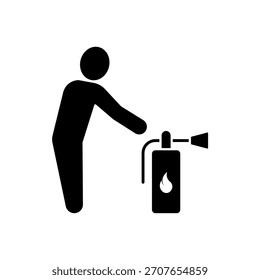 Dibujo de línea de trazo editable de contorno de icono de taladro de fuego eps.