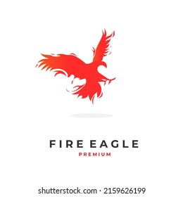Fire eagle abstract illustration logo
