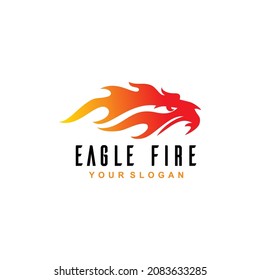 Fire Eagle Head Logo vector. phoenix flame icon