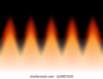 fire effect design. black and lava color background with mesh blur effect