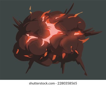 Fire Element flame effect vfx isolated vector illustration