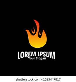 fire element logo icon for energy company