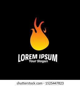 fire element logo icon for energy company