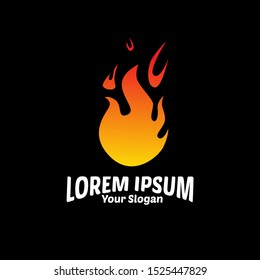 fire element logo icon for energy company