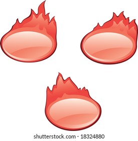 Fire  elements, vector