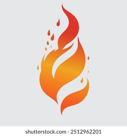 Ilustração de clipart de ícone de emblema de incêndio 