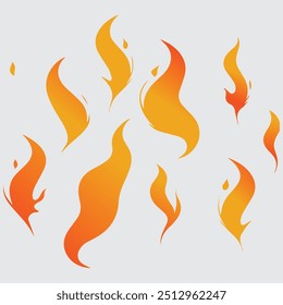 Fire emblem icon clipart illustration 