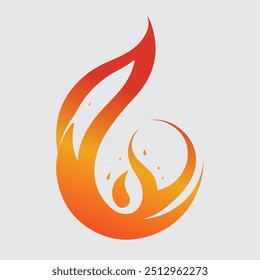 Fire emblem icon clipart illustration 