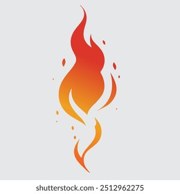 Ilustração de clipart de ícone de emblema de incêndio 