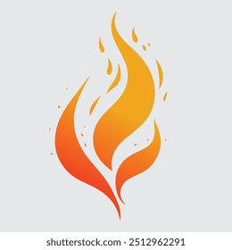 Fire emblem icon clipart illustration 