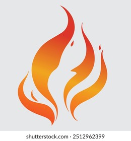 Fire emblem icon clipart illustration 