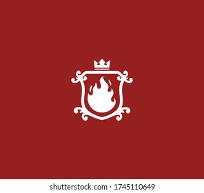 fire emblem logo design element , file logo design template