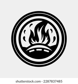 Fire emblem logo vector design